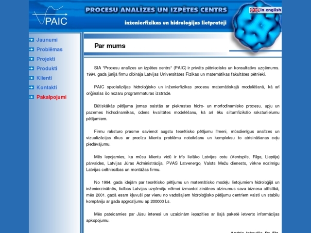 Procesu analīzes un izpētes centrs, SIA