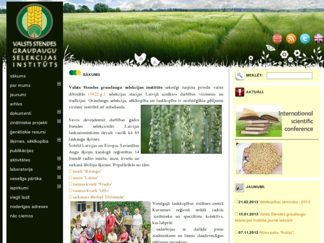 Valsts Stendes graudaugu selekcijas institūts, atvasinātā publiskā persona, 